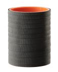 Silicone Sleeve 2" ID X 3" Long -3-ply Aramid - Matte Black